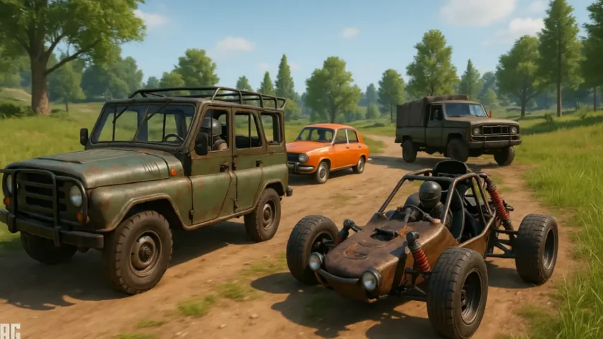 Транспорт в PUBG Mobile: виды машин, скорость, защита и тактика передвижения