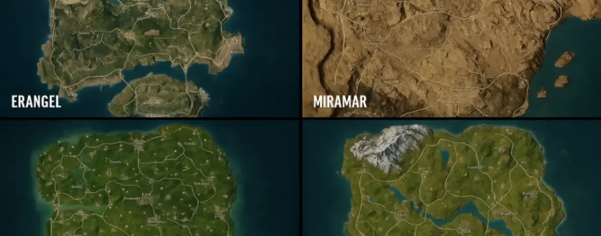 Карты в PUBG Mobile: Erangel, Miramar, Livik и другие — тактика и обзор локаций