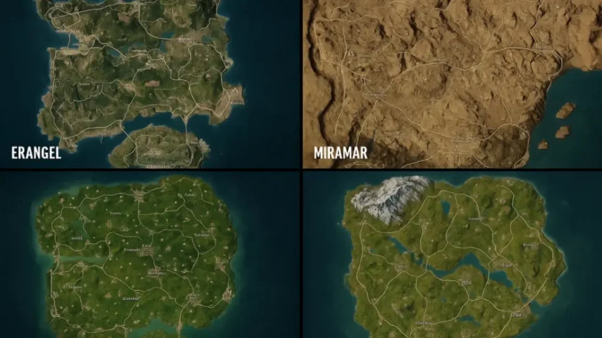 Карты в PUBG Mobile: Erangel, Miramar, Livik и другие — тактика и обзор локаций
